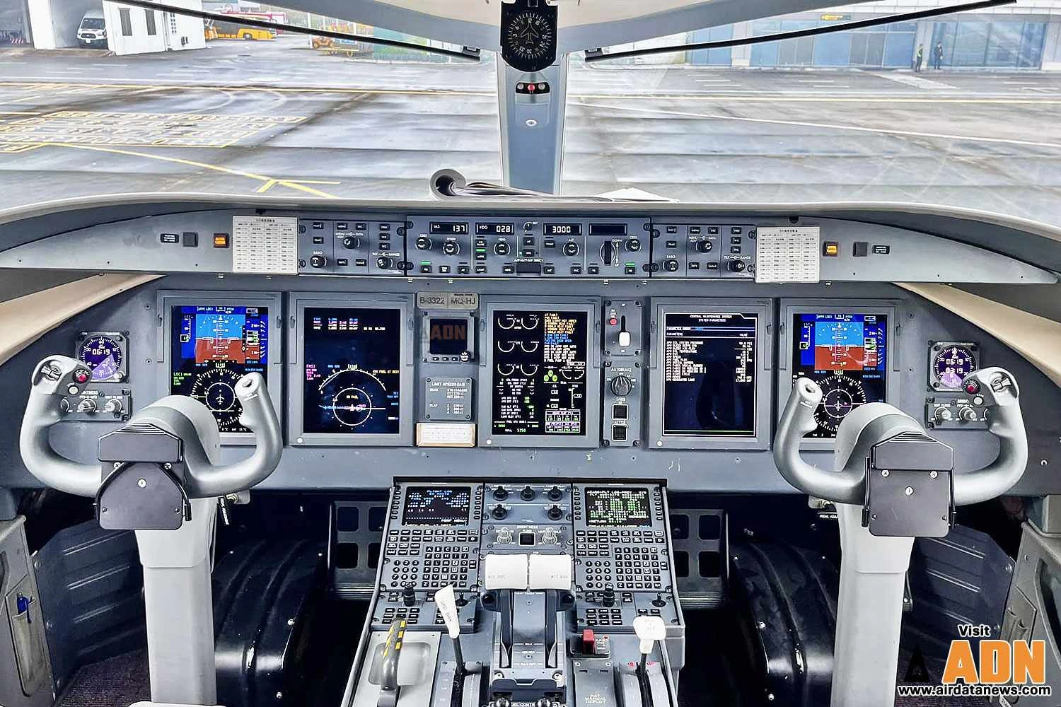Cockpit do COMAC C919 (VIA)