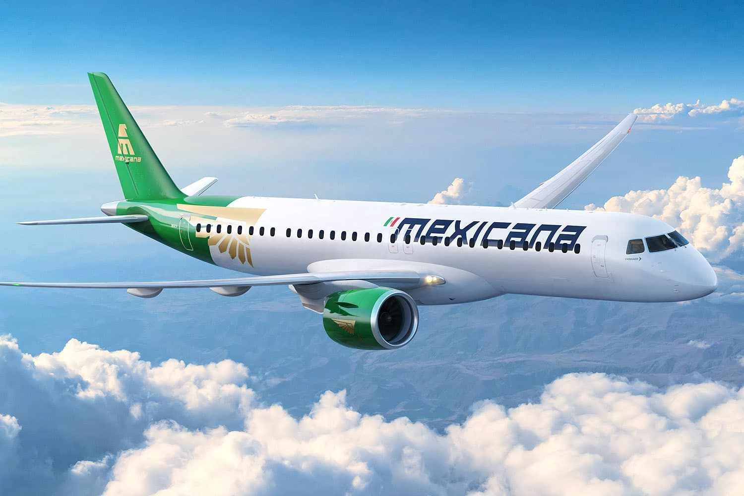 Primeiro jato Embraer E2 da Mexicana de Aviación estaria prestes a ser entregue