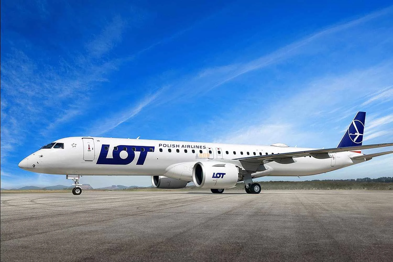 Primeiro Embraer E195-E2 da LOT Polish Airlines já está a caminho da Polônia