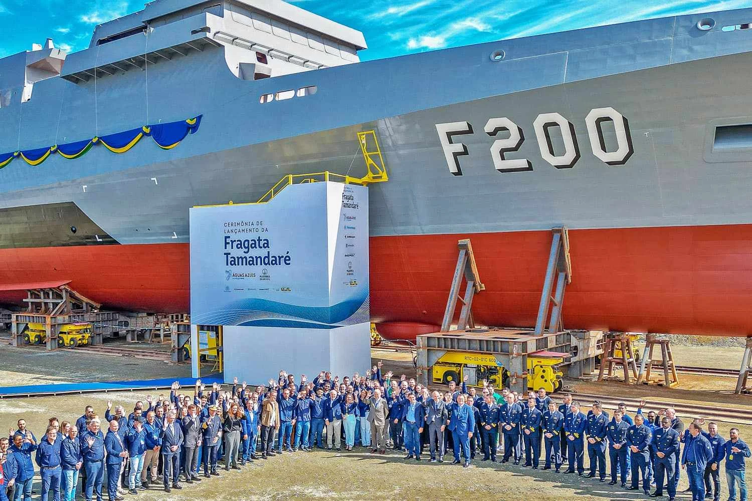 Mais que aviões: Embraer agora lança seu primeiro navio de guerra