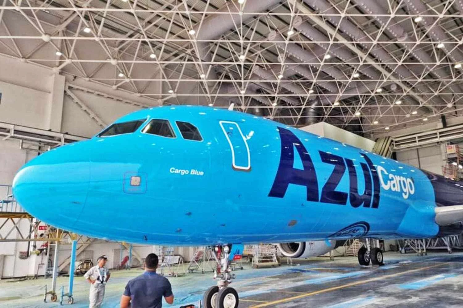 Primeiro A321P2F cargueiro da Azul tem imagens vazadas