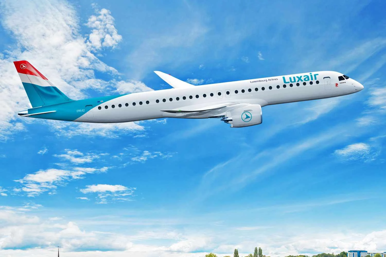 Luxair encomenda mais dois jatos Embraer E195-E2