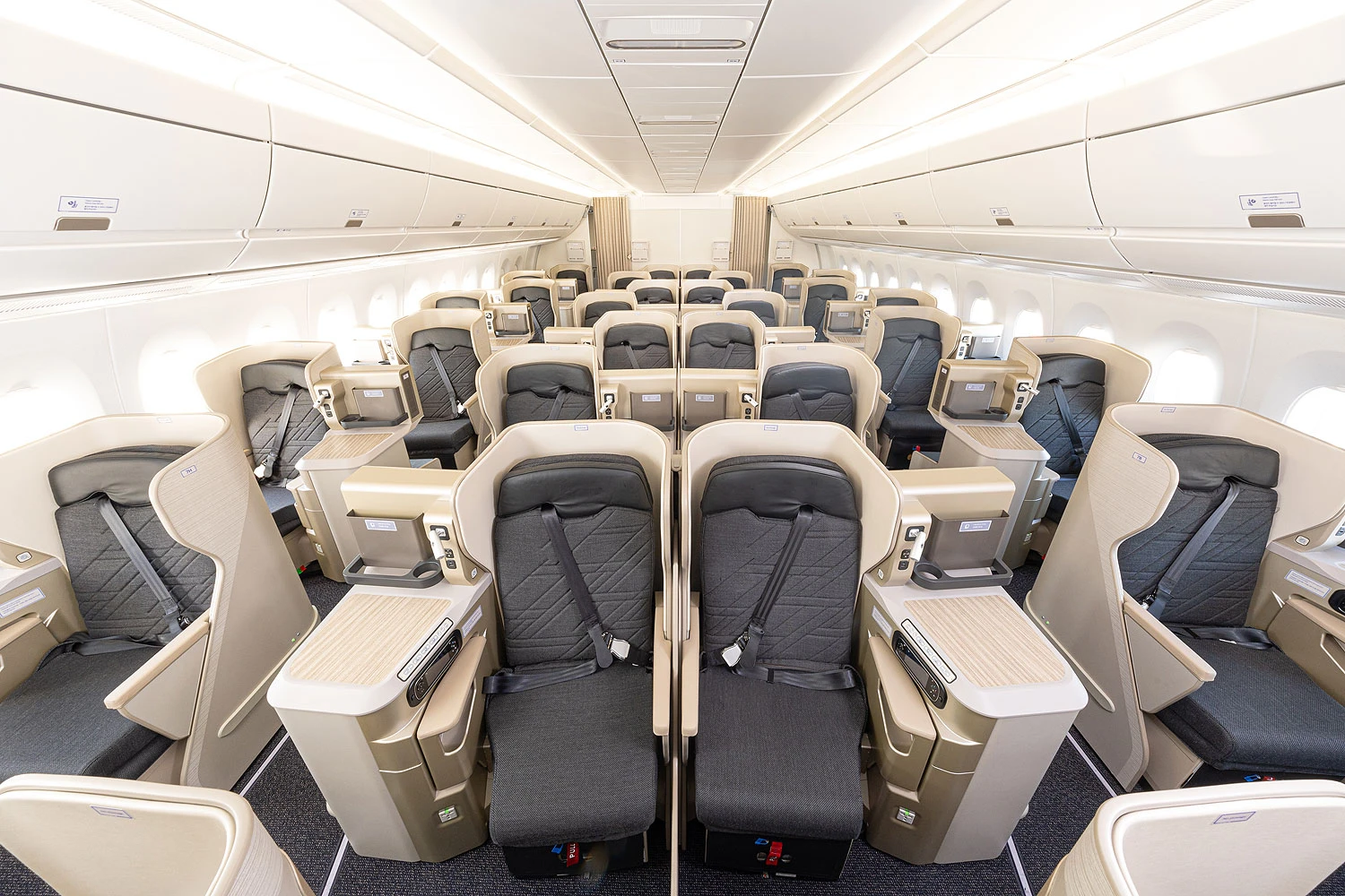 Classe executiva do A350 da Korean Air (Korean Air)