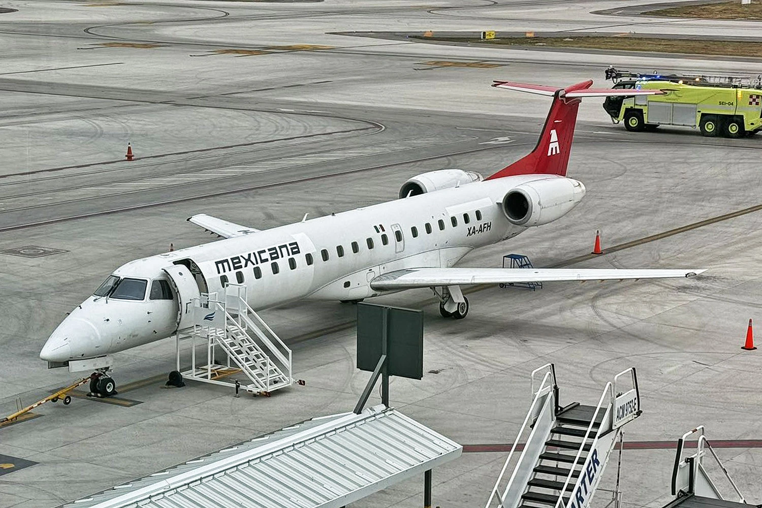 À espera do primeiro Embraer E2, Mexicana de Aviación tem frota de aviões reduzida