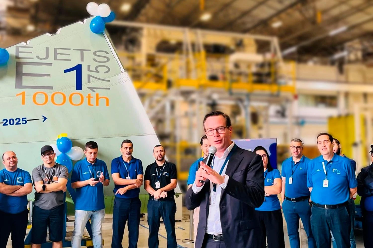Embraer produziu a 1000ª asa dos jatos E170 e E175