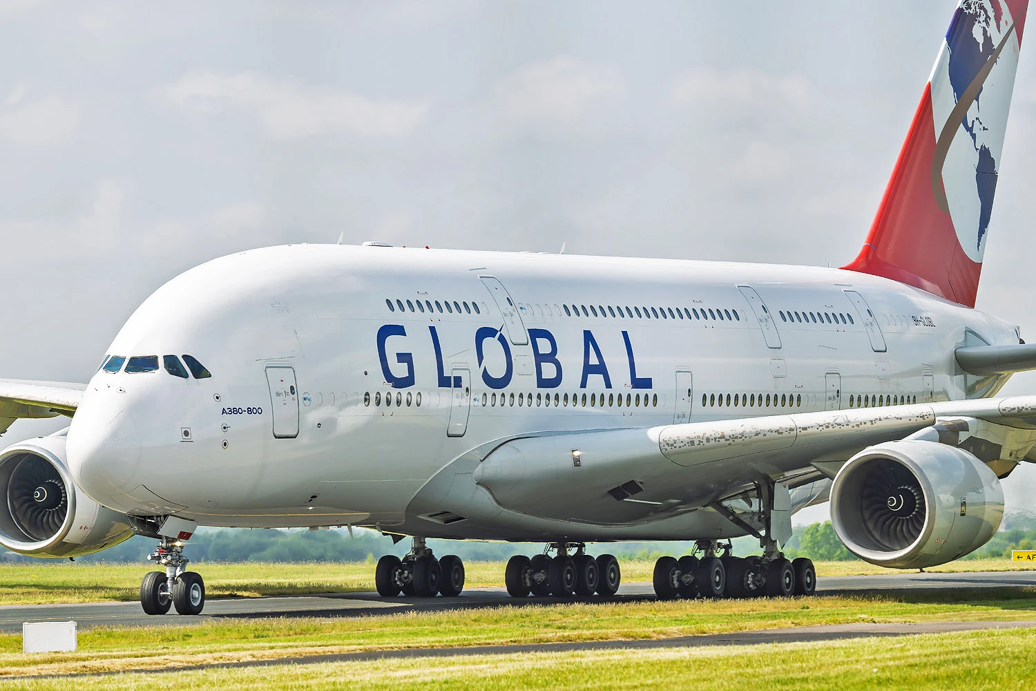 Até o único A380 da Global Airlines (William Boyle)