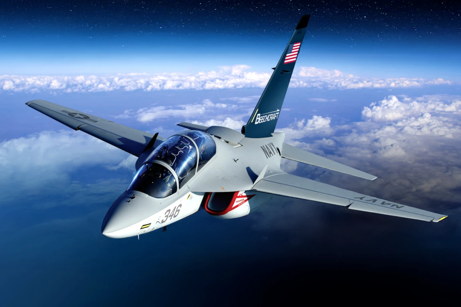 Beechcraft M-346N: Textron revela jato de treinamento para substituir o T-45 da Marinha dos EUA