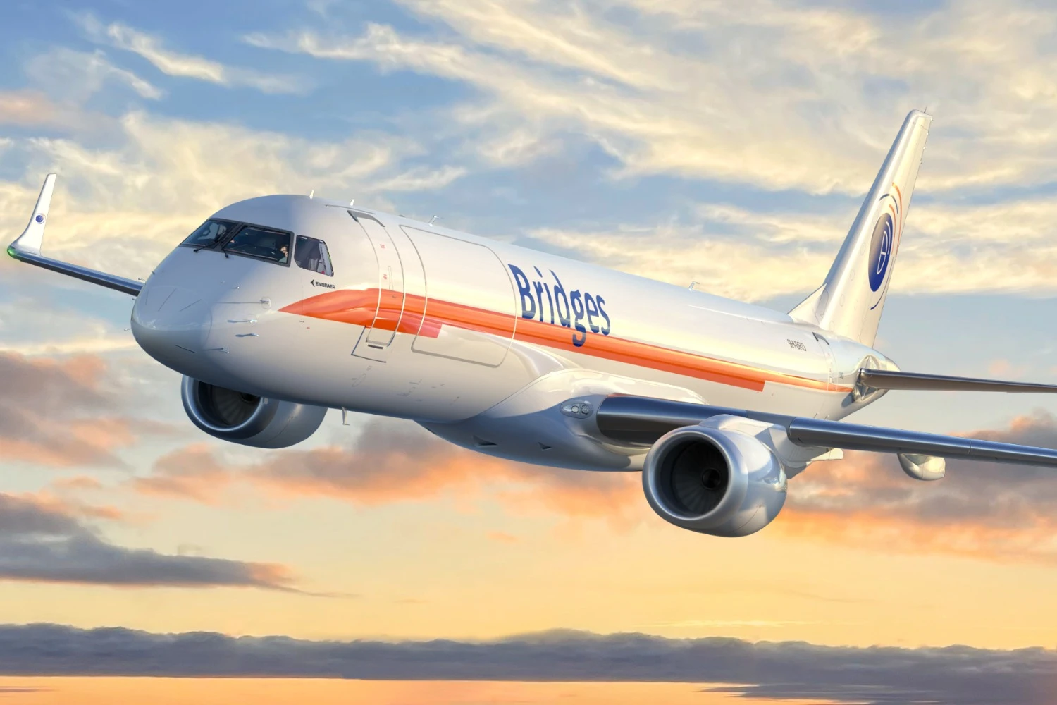 Primeiro cargueiro E190F voa para Europa com pintura da sua operadora