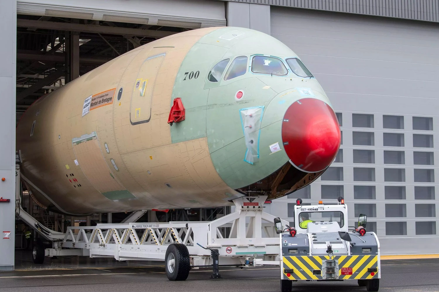 Primeiro cargueiro A350F já está com todas as peças prontas para ser montado em Toulouse