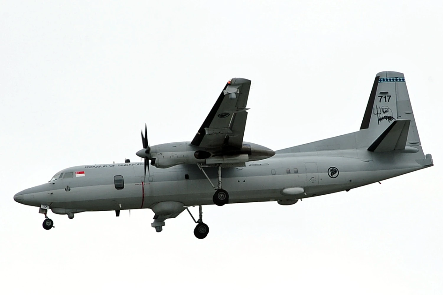 Fokker 50 de patrulhamento marítimo de Cingapura (Steven Byles)
