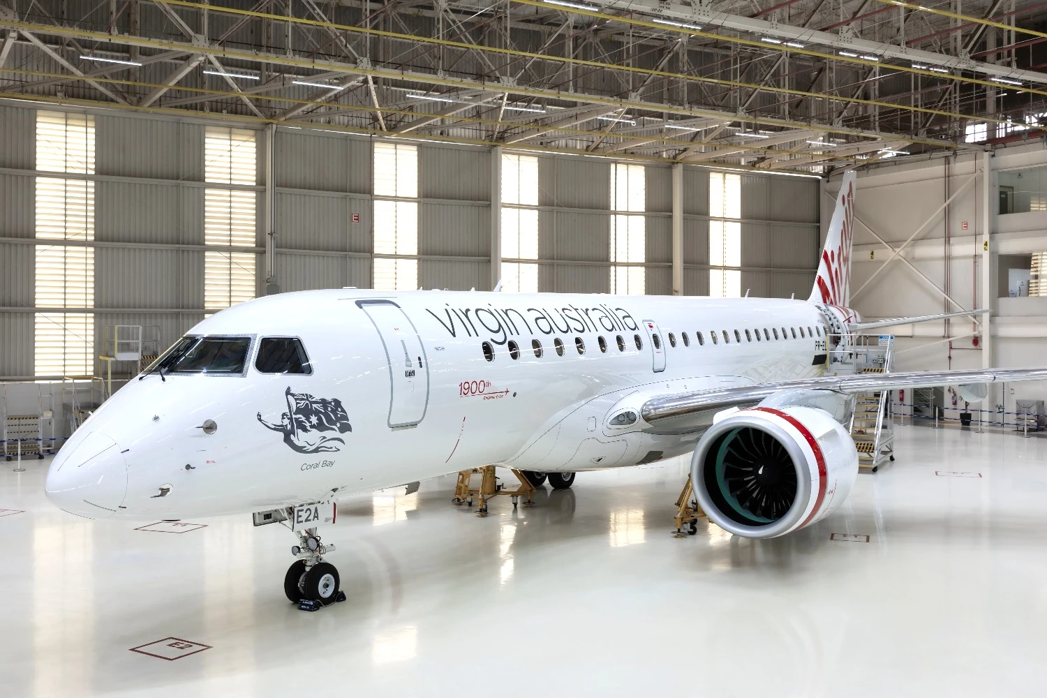 Virgin Australia recebe seu primeiro Embraer E190-E2