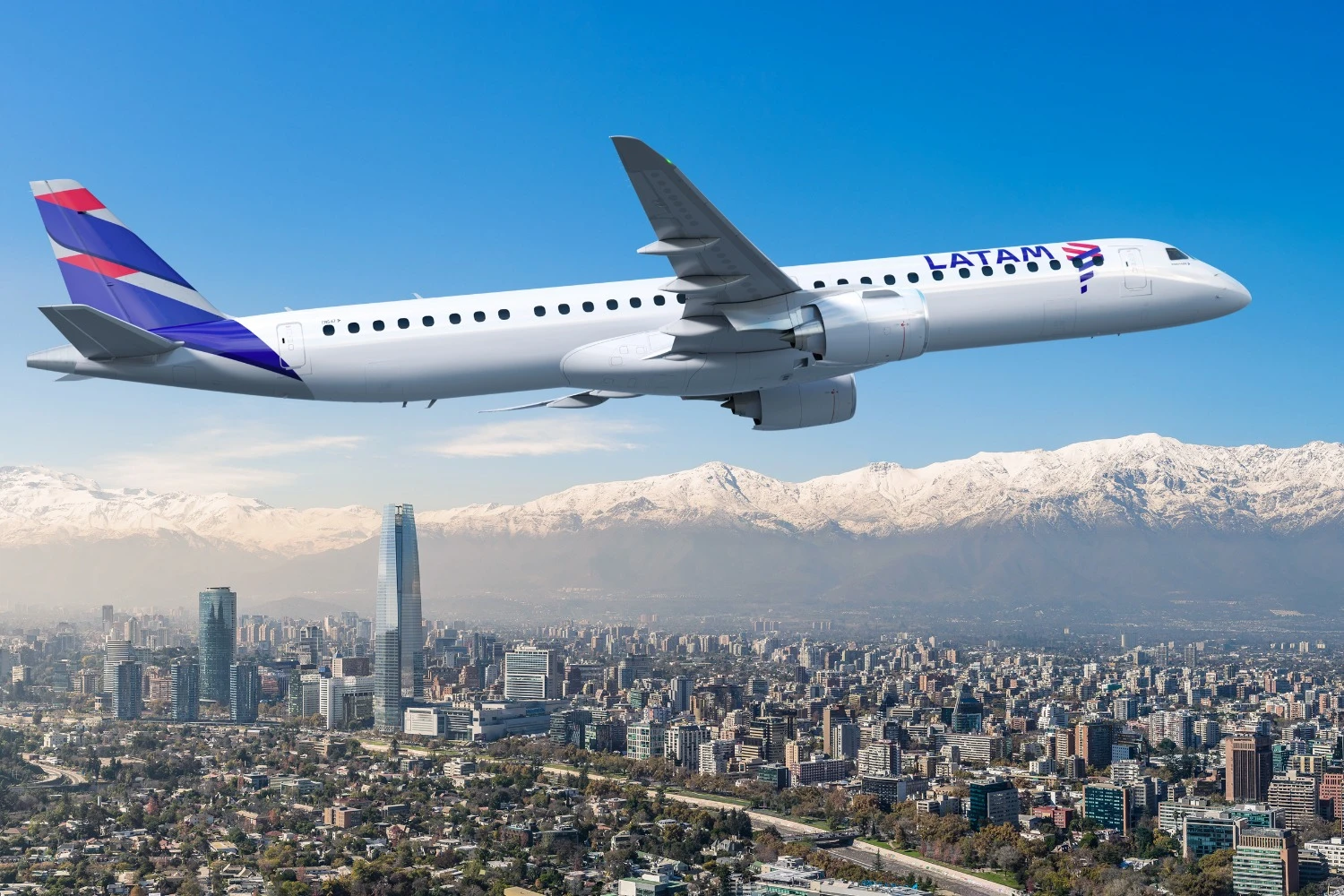 Primeiros E195-E2 da LATAM serão entregues no segundo semestre de 2026 (Embraer)