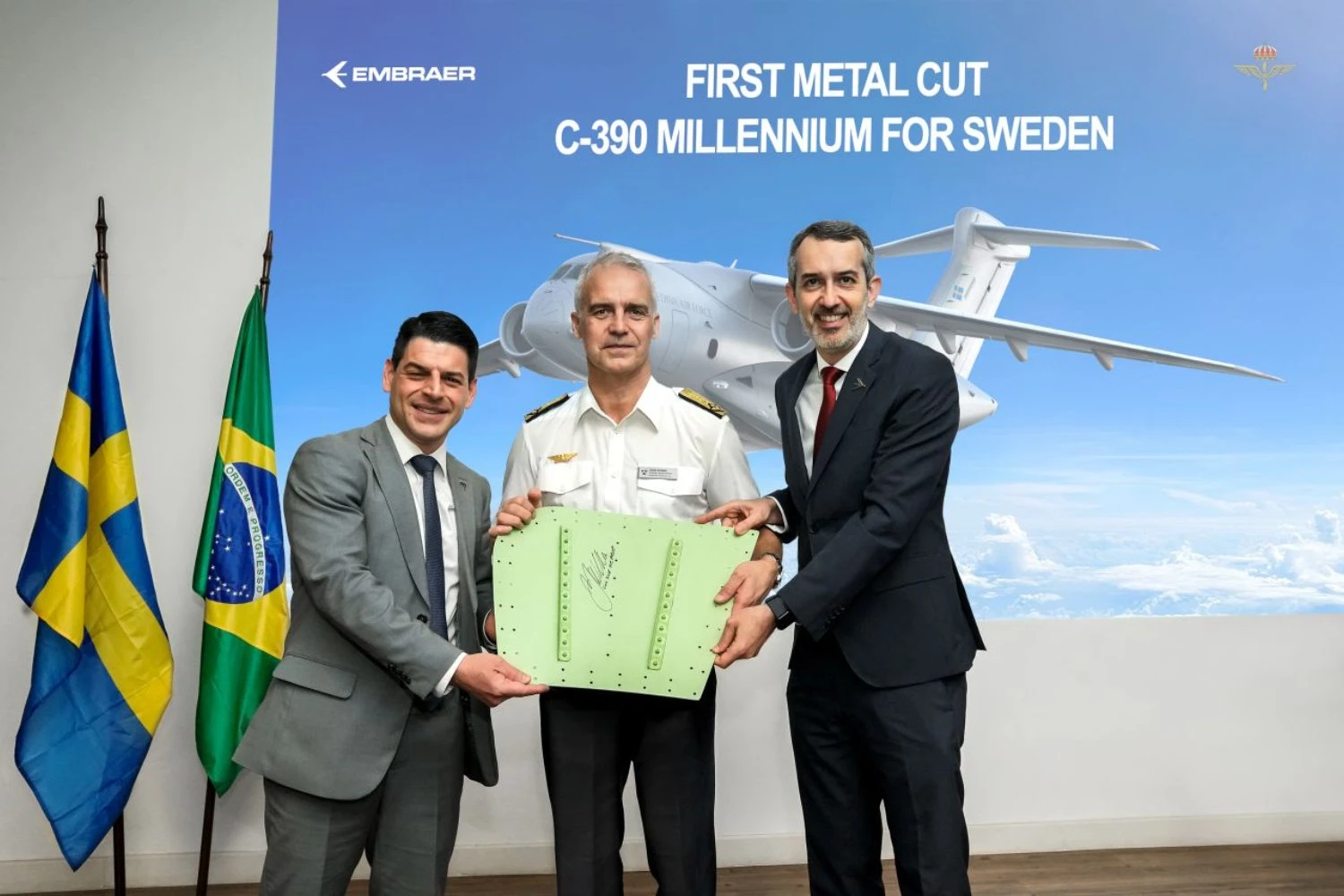 Embraer inicia produção do C-390 Millennium para Suécia em Gavião Peixoto