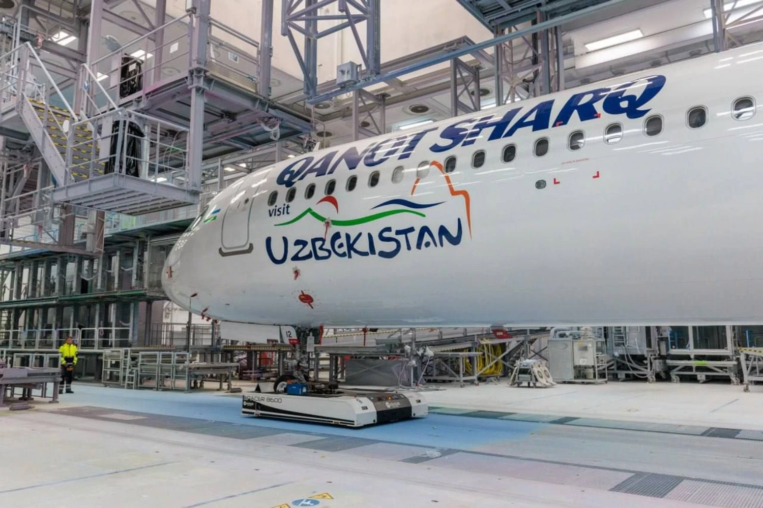 Primeiro Airbus A321XLR de companhia aérea da Ásia Central está quase pronto