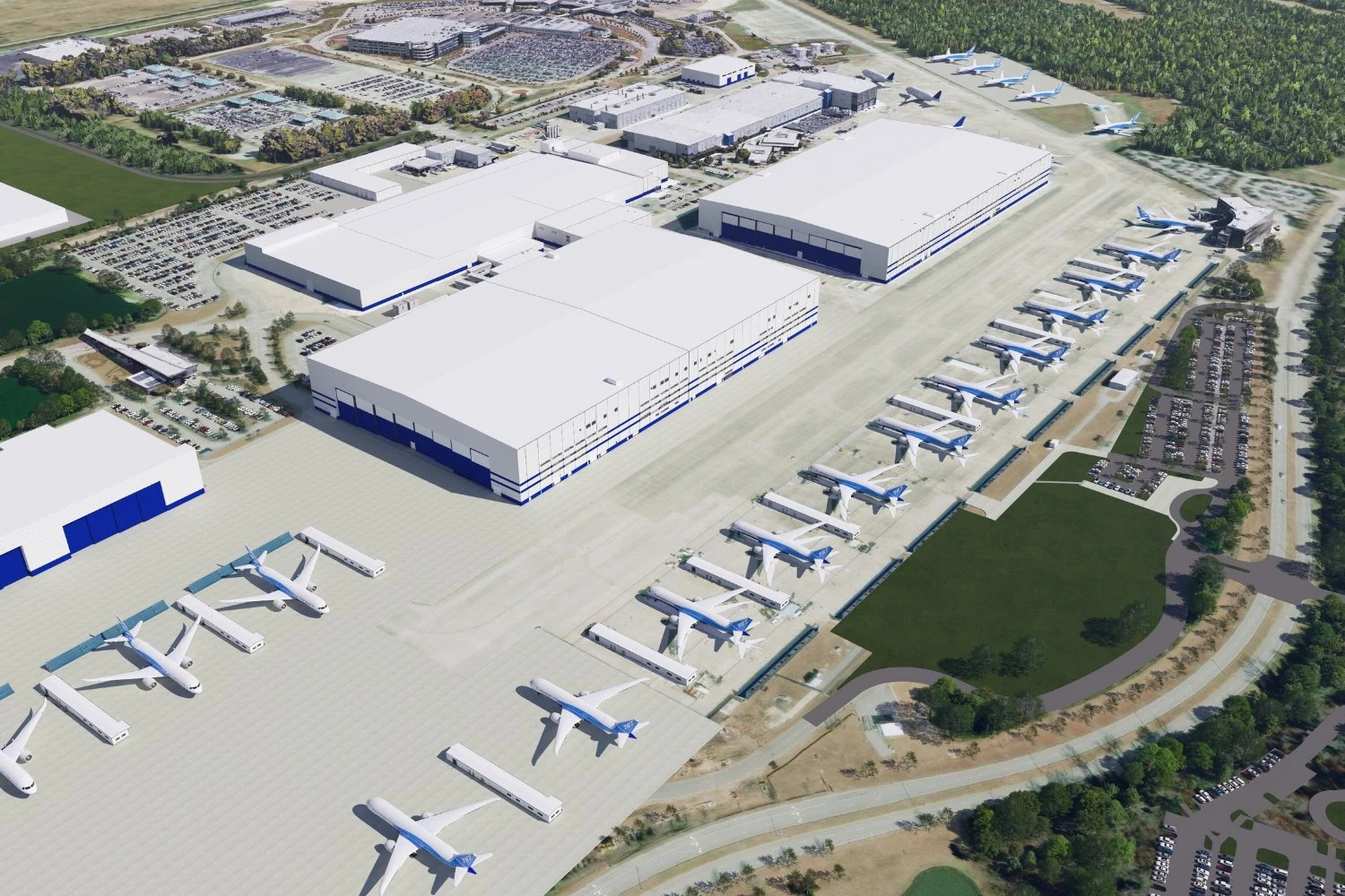Boeing iniciou obras de expansão da fábrica do 787 Dreamliner na Carolina do Sul