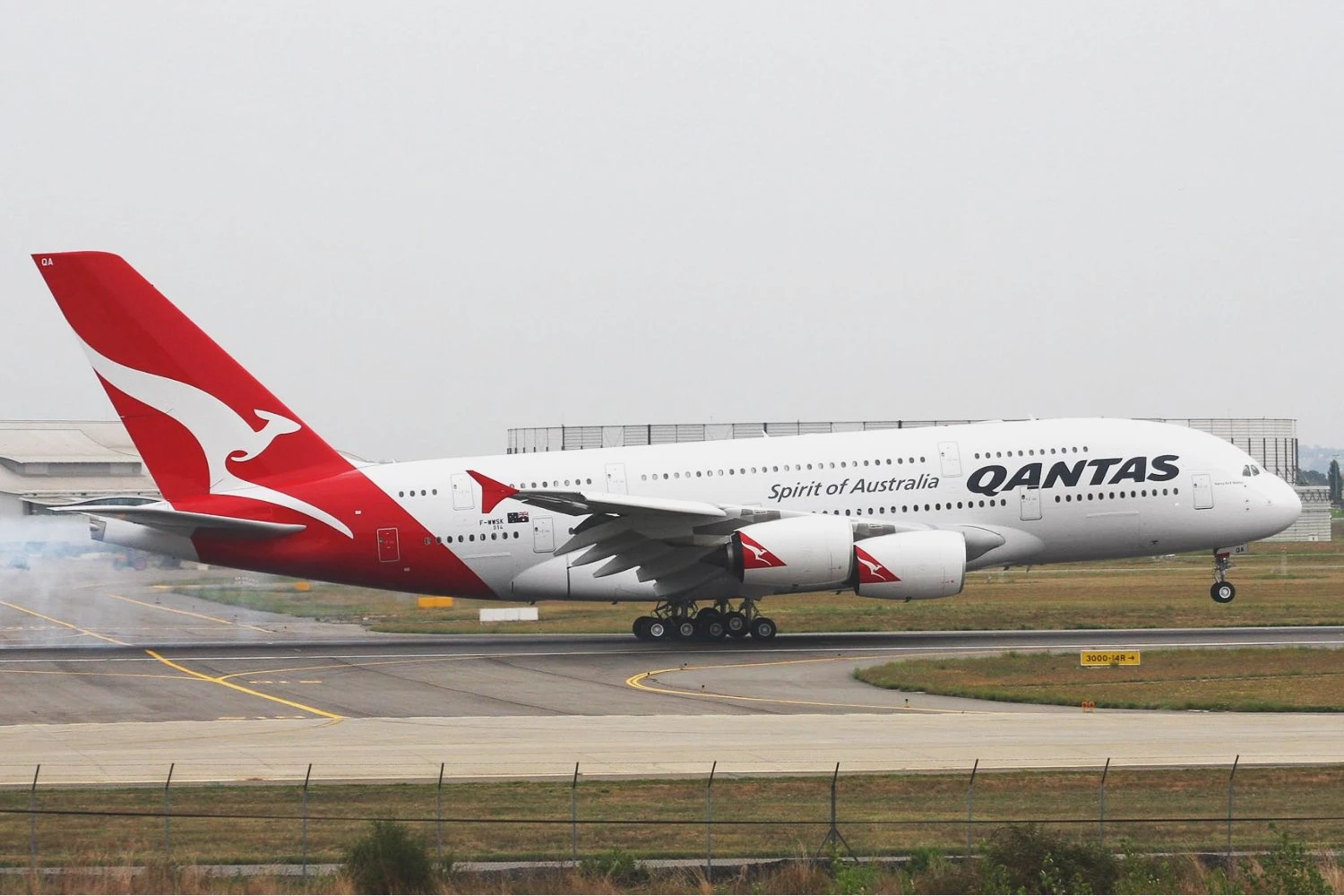 Guarulhos recebeu a visita de gigante A380 australiano