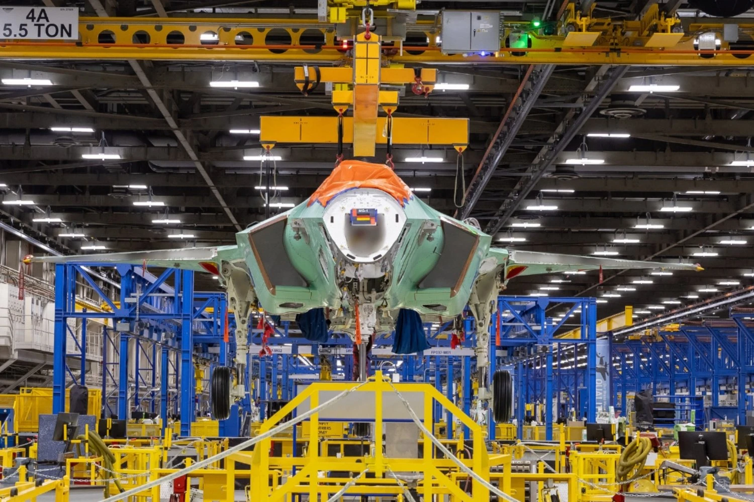 Primeiro caça F-35 da Alemanha entra na montagem final nos EUA