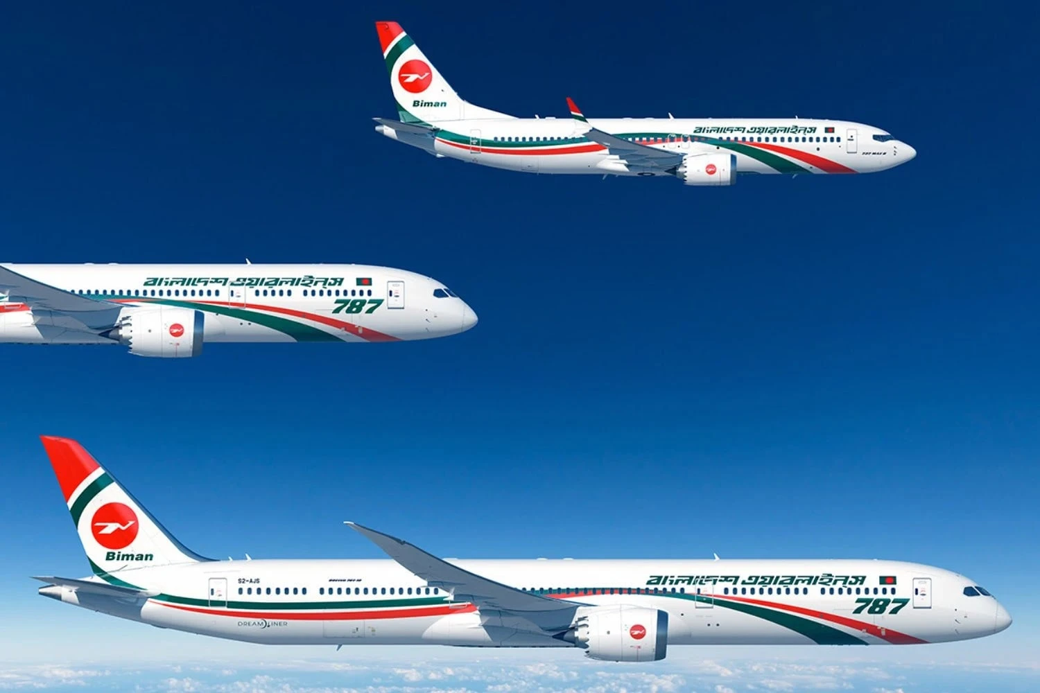 Biman Bangladesh confirma encomenda de 14 jatos Boeing, incluindo primeiros 787-10