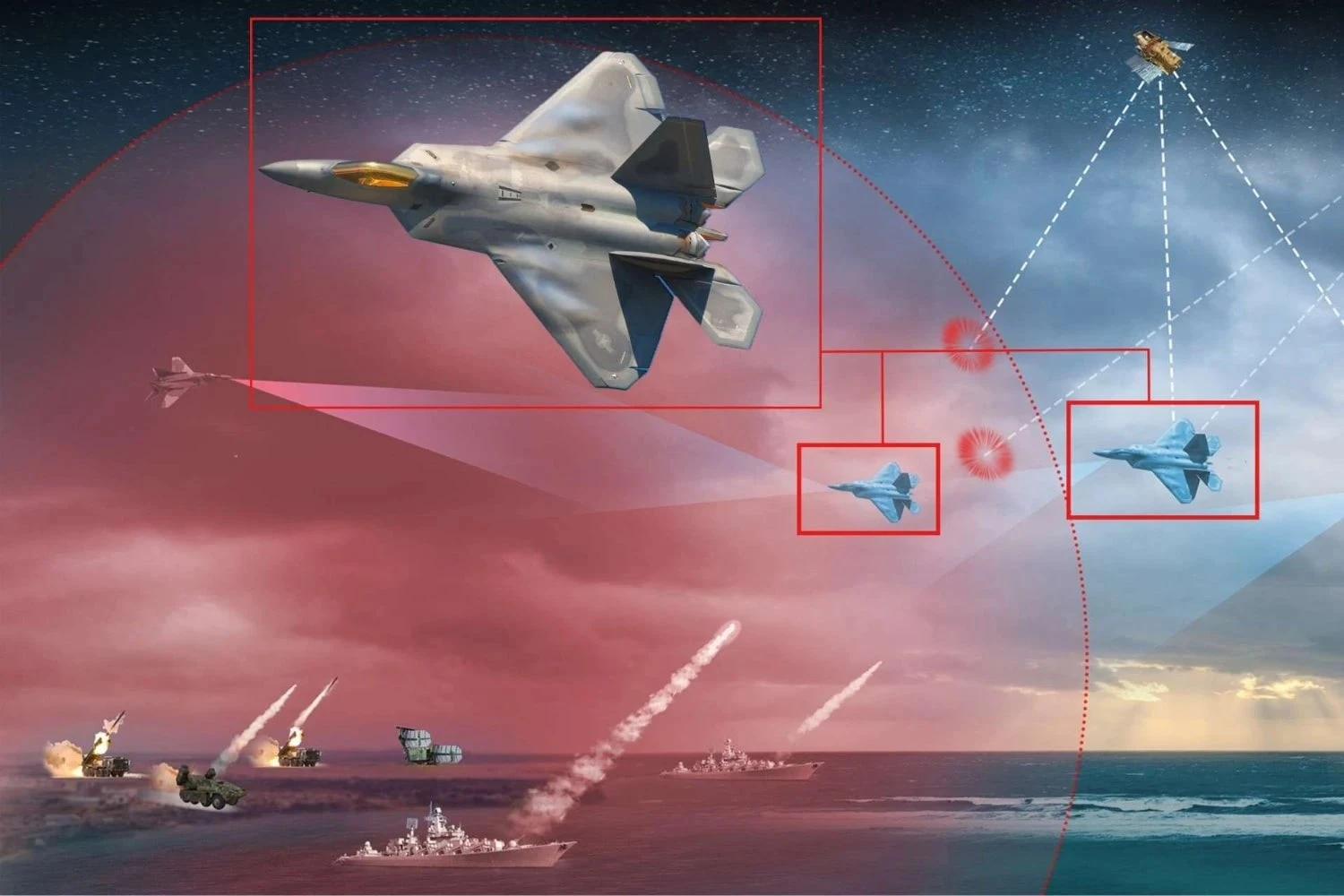 Sistema de jam do F-22 Raptor (Northrop Grumman)